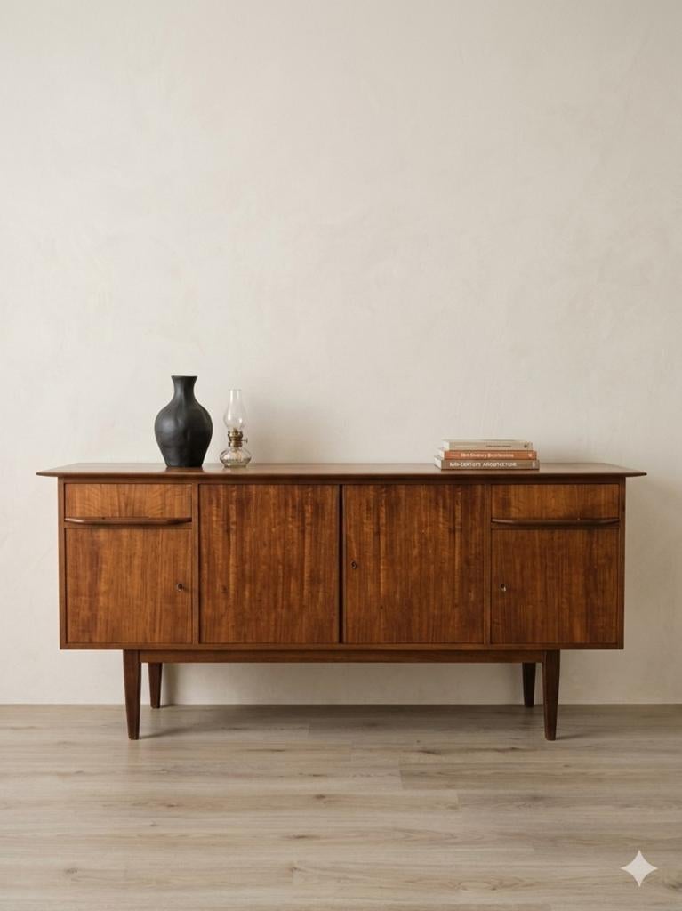 Vintage mid century dressoir | sideboard, Huis en Inrichting, Kasten | Dressoirs, Ophalen