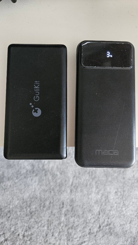 2 powerbanks 10'000mAh, Ophalen of Verzenden, Gebruikt