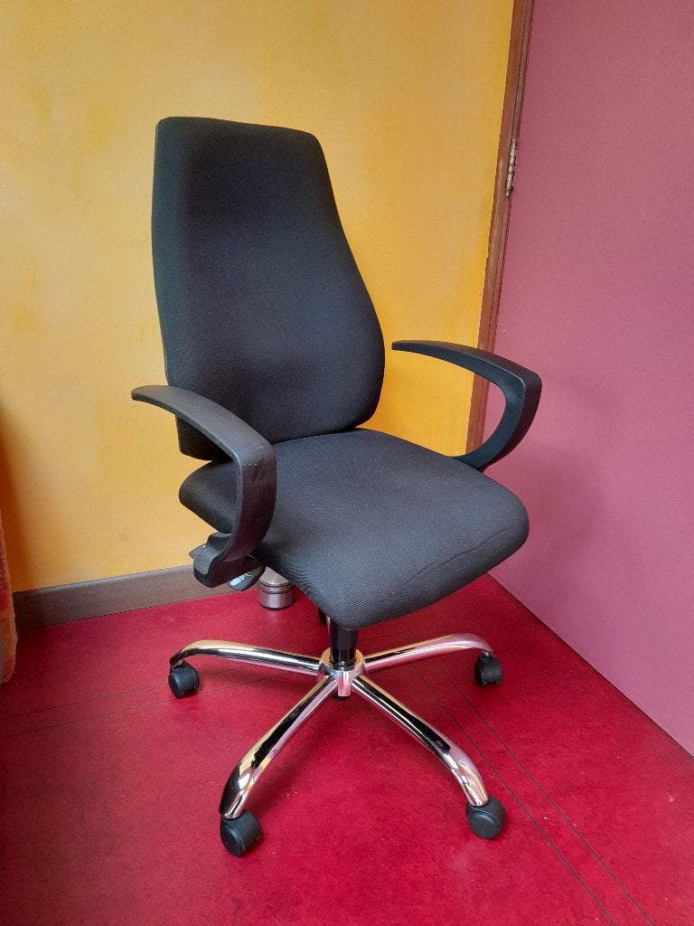Bureaustoel zwart, Maison & Meubles, Comme neuf, Enlèvement, Chaise de bureau, Ergonomique