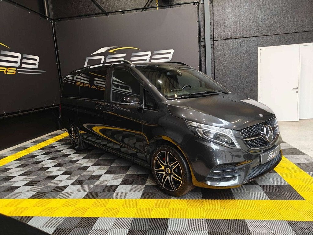 Mercedes-Benz V-Klasse 300 d 4-matic / 5-zit / AMG+Night/War, Cuir, Argent ou Gris, Entreprise, Noir
