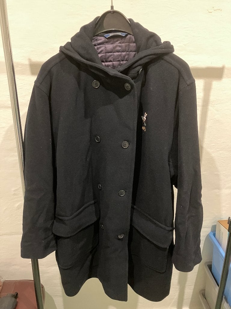 Donkerblauwe wollen mantel Donaldson, Kleding | Dames, Maat 38/40 (M), Blauw, Donaldson, Nieuw