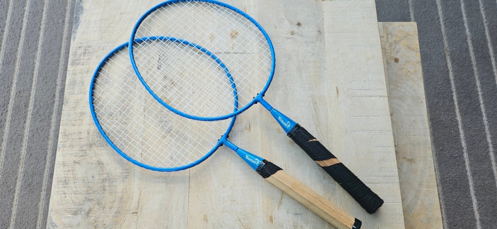 2 badmington rakketjes voor kinderen, Ophalen, Zo goed als nieuw, Racket(s)