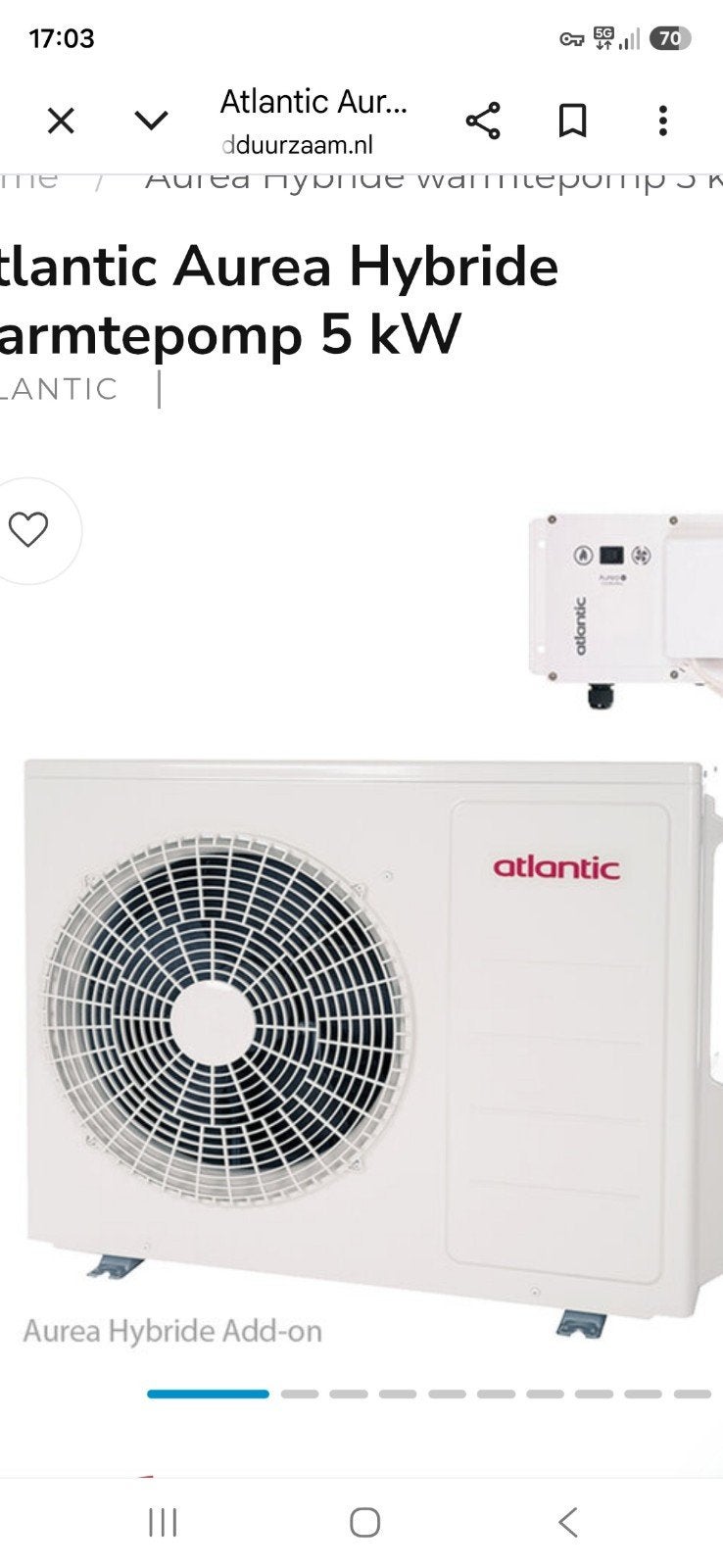 hybride warmtepomp  nieuw, Electroménager, Enlèvement ou Envoi