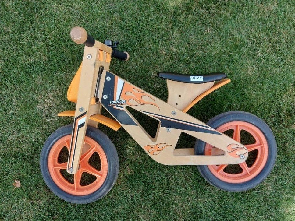 Houten loopfiets Tornado, Ophalen, Gebruikt, Loopfiets