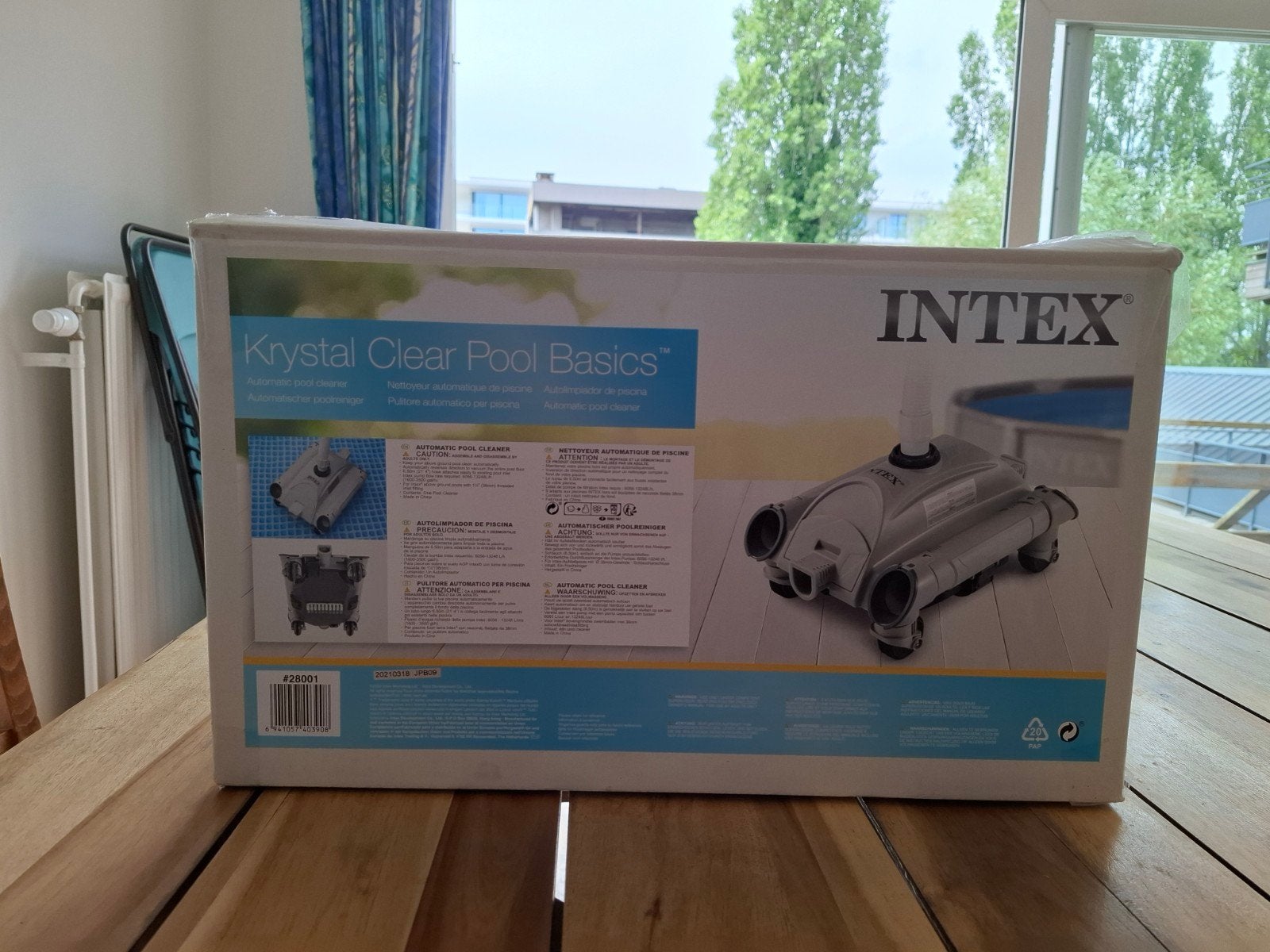 Intex zwembadstofzuigrobot, Ophalen