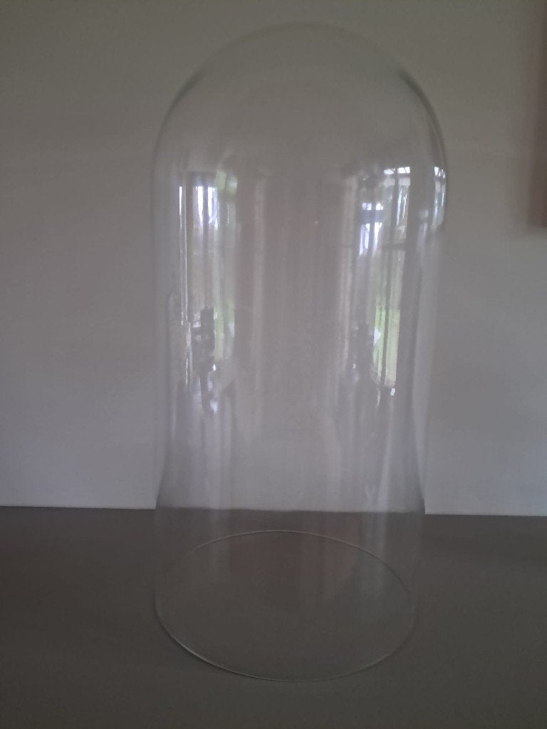 glazen stolp, Glas, Ophalen, Zo goed als nieuw, 30 cm