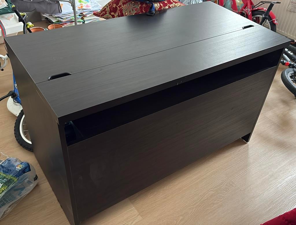 IKEA bureau noir, Huis en Inrichting, Bureaus, Ophalen, Gebruikt, IKEA, Zwart