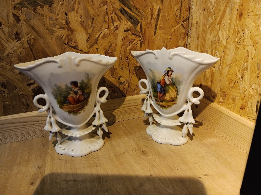 Couple de vase vintage en parfait état, Enlèvement ou Envoi