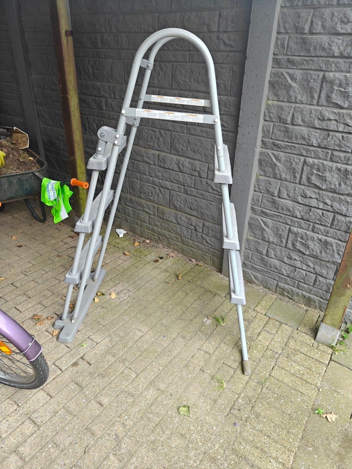 Ladder voor bestway Zwembad hoogte 1m, Ophalen, Ladder