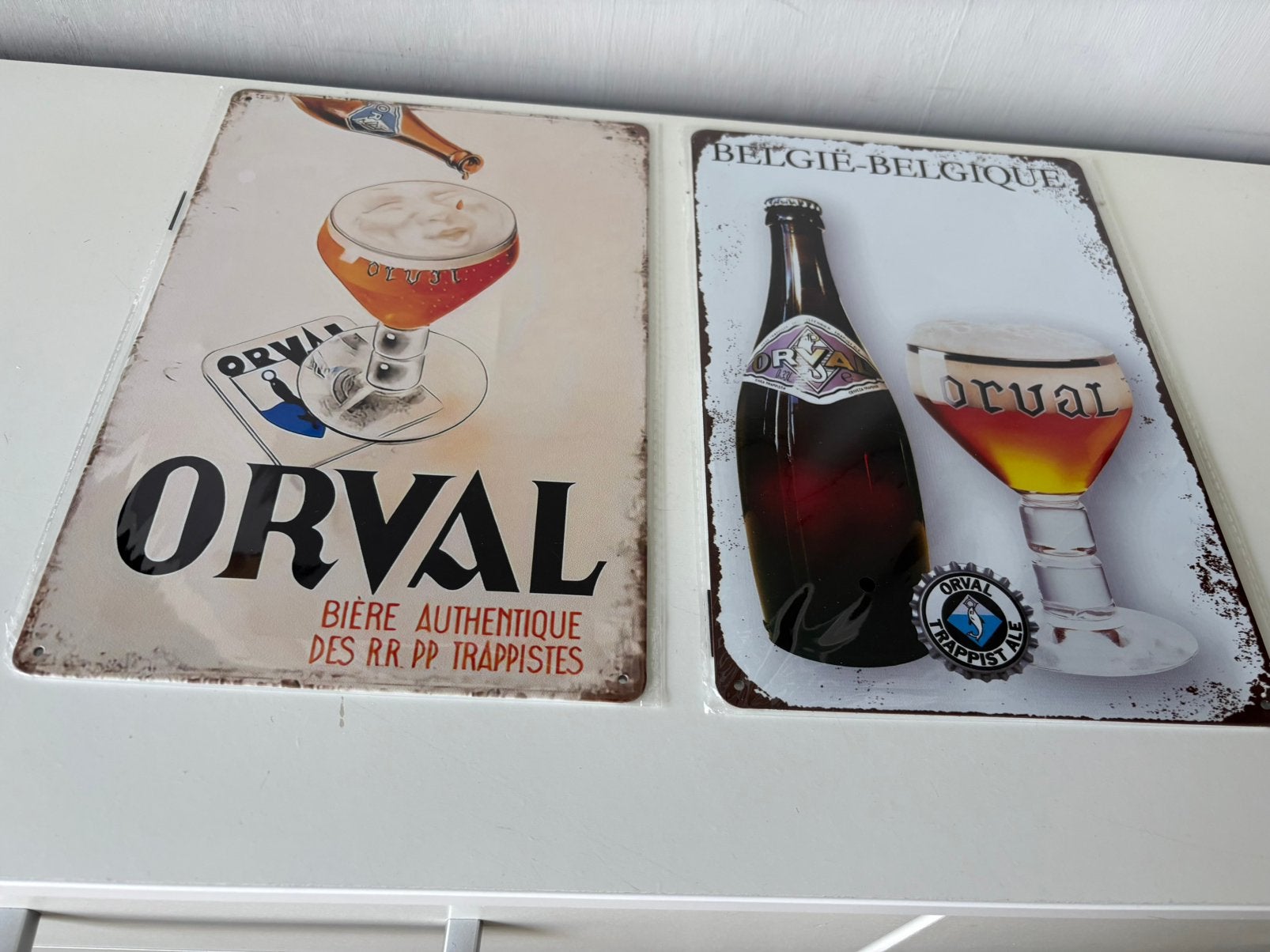 2 metalen platen van ORVAL (30/20 cm), Verzamelen, Ophalen of Verzenden, Nieuw