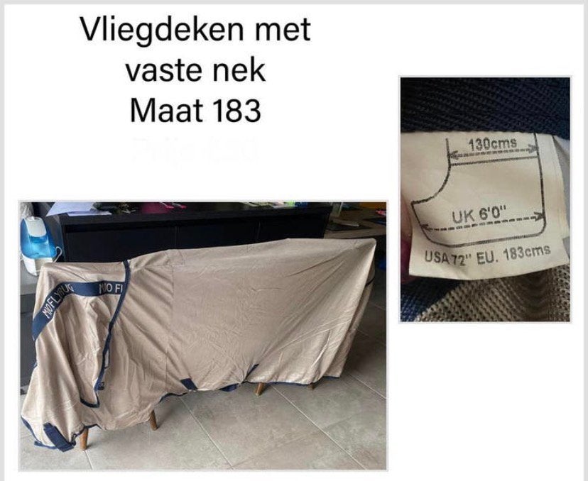 Vliegdeken, Dieren en Toebehoren, Ophalen, Zo goed als nieuw