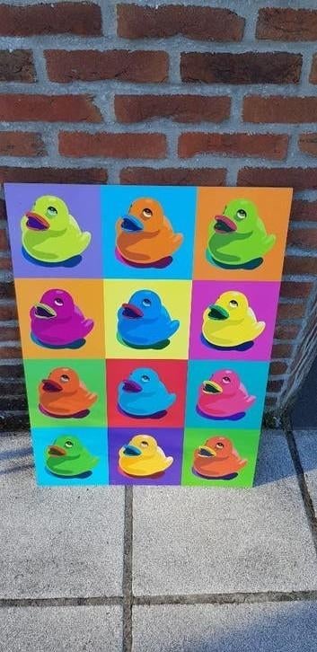 Kader eendjes pop art 50x70 cm, Ophalen
