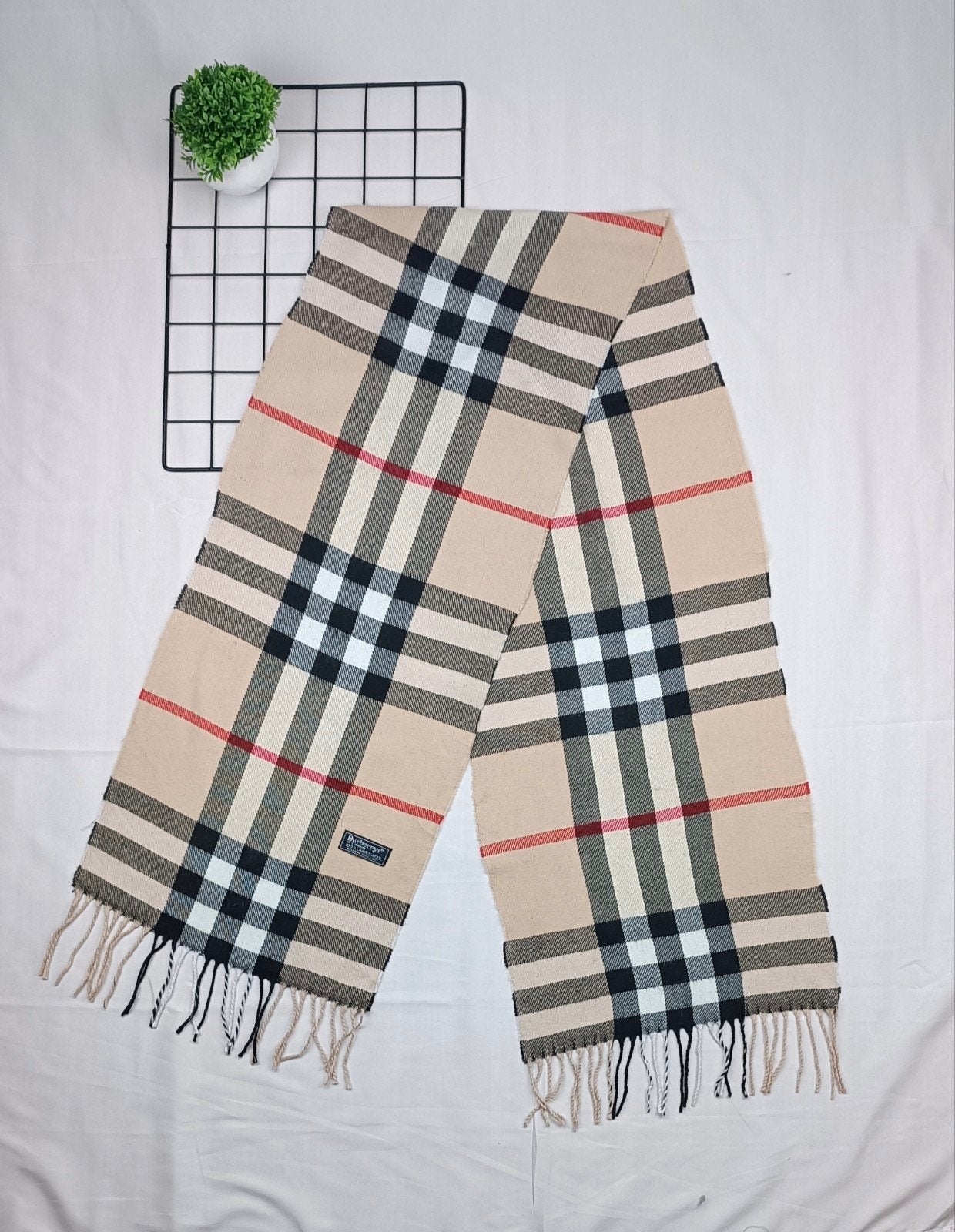 Vintage Burberry Scarf, Kleding | Dames, Verzenden, Maat 42/44 (L), Zo goed als nieuw, Burberry