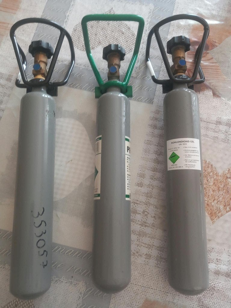 Bouteilles de CO2 aquarium, Animaux & Accessoires, Enlèvement, Utilisé, CO₂-systeem, Dennerle