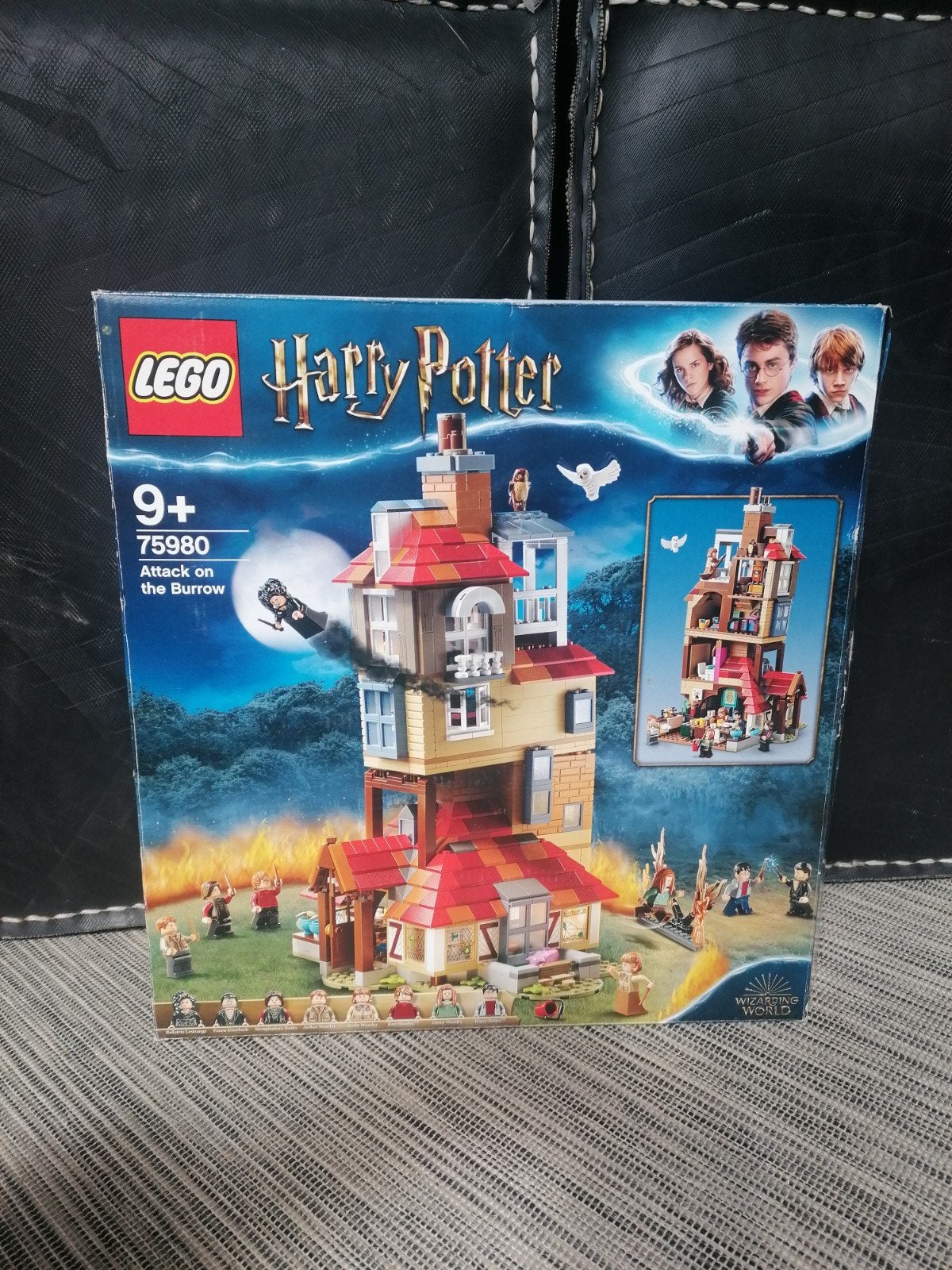 LEGO Harry Potter 75980 „De Weasley Burrow-aanval”, Ophalen, Compleet, Lego, Harry Potter