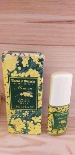 Zeldzaam Vintage Parfum Woods of Windsor "Mimosa" 30ml, Collections, Enlèvement, Neuf, Plein