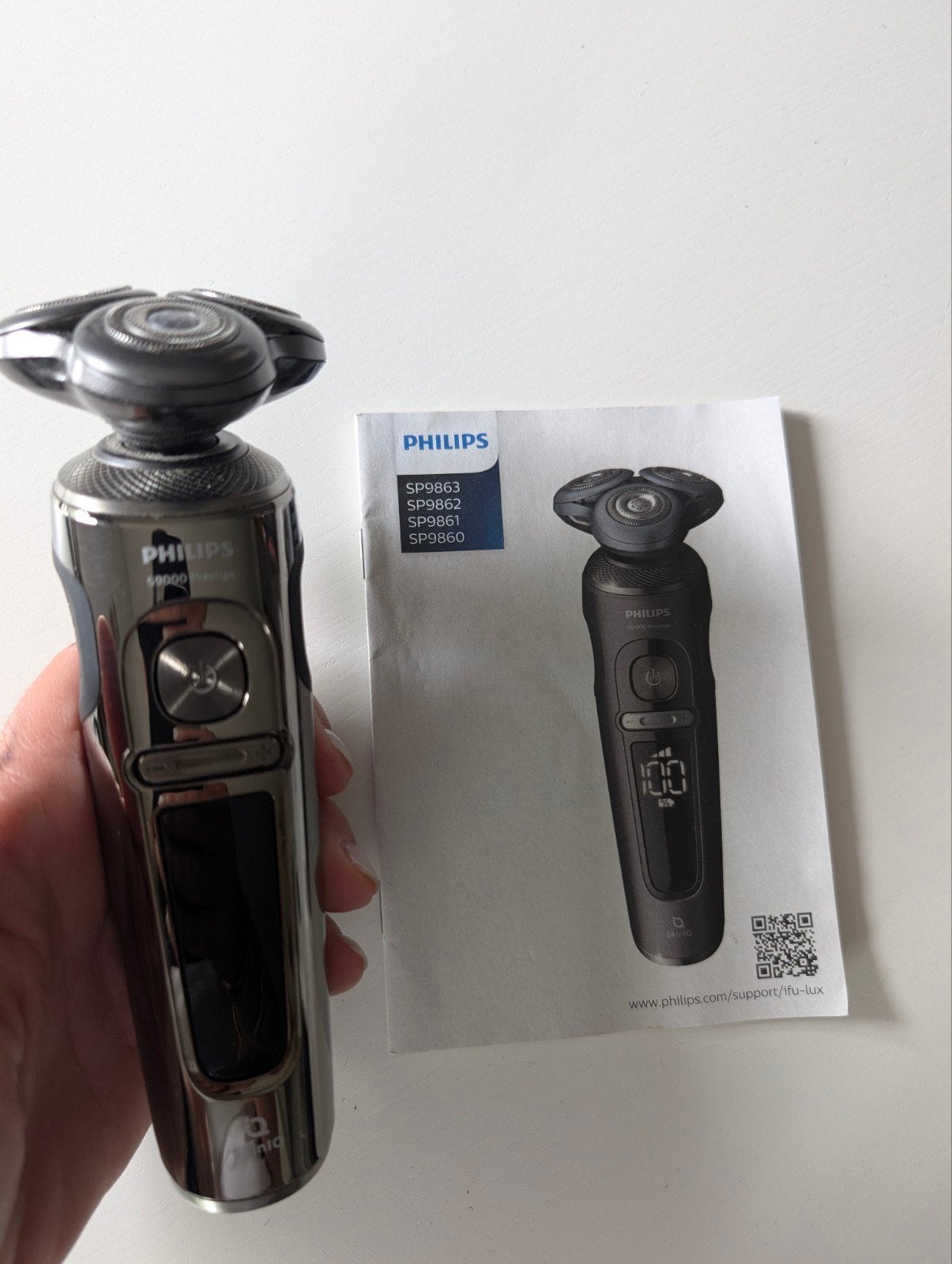 Rasoir Philips S 9000 Prestige, Ophalen, Zo goed als nieuw, Scheren en Epileren