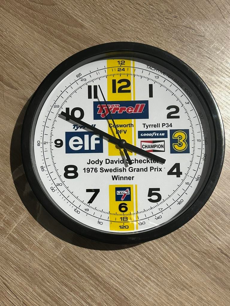 Horloge Tyrrell P34 Jody David Scheckter 1976 GP F1, Enlèvement ou Envoi, Neuf