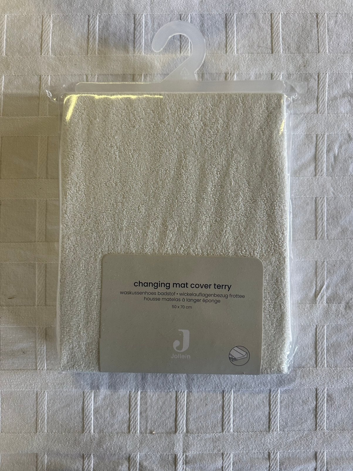 Nieuw in verpakking!Jollein Aankleedkussenhoes Badstof Ivory, Enfants & Bébés, Neuf, Autres marques, Enlèvement ou Envoi, Standard