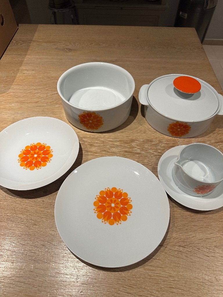 vintage servies Thomas Germany, Ophalen, Gebruikt, Vintage, Bord(en)