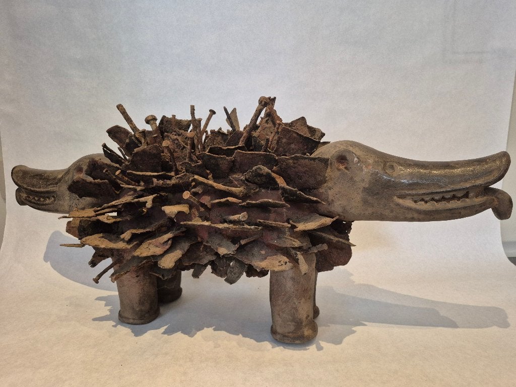 Fétiche NKonde , Kozo, Antiquités & Art, Afrique, Enlèvement ou Envoi, Brun, Sculpté