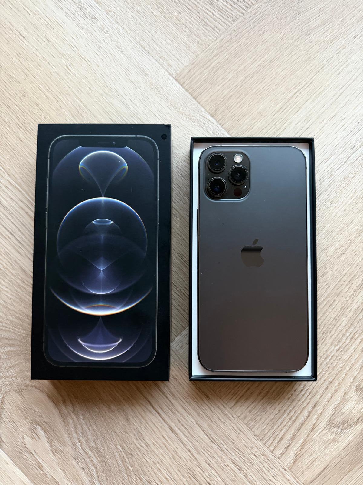 Apple - iPhone 12 Pro Max - 128GB - Graphite, Telecommunicatie, Mobiele telefoons | Apple iPhone, Gebruikt, 128 GB, Zonder abonnement