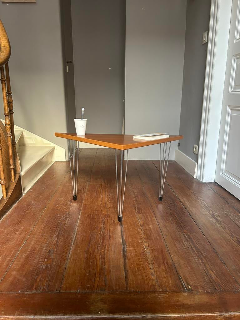 Vintage Deense bijzettafel van Pin-Age, jaren 80, Ophalen, 50 tot 100 cm, Teakhout, Zo goed als nieuw