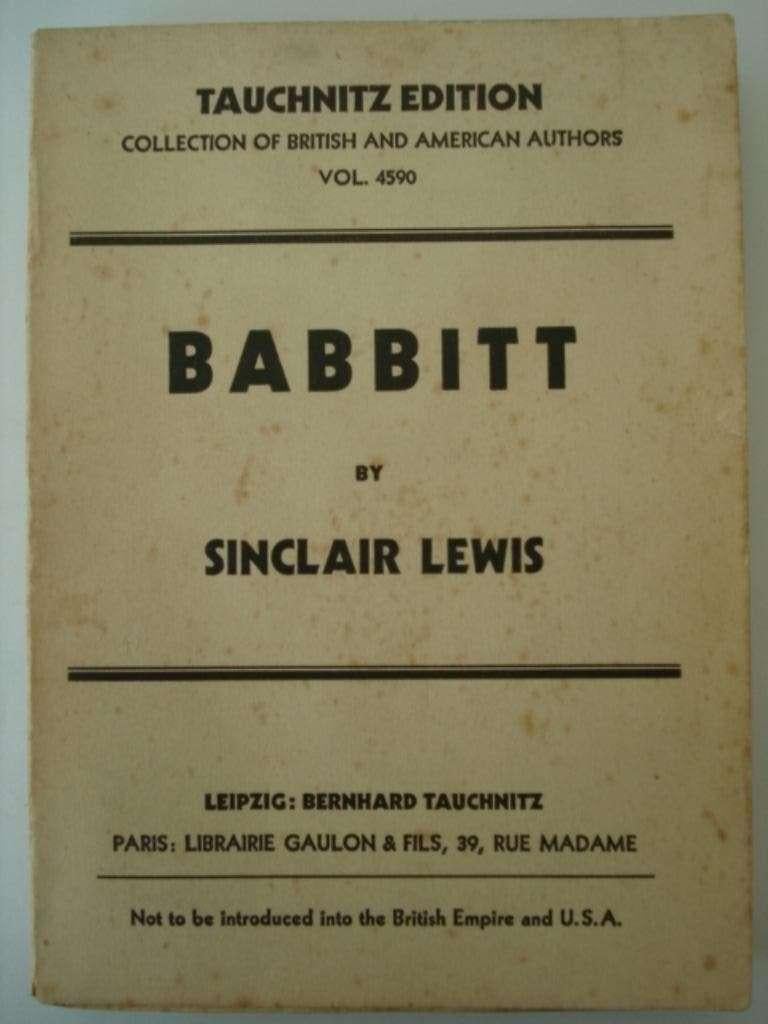 Babbitt Sinclair Lewis, Gelezen, Verzenden, Sinclair Lewis, Amerika