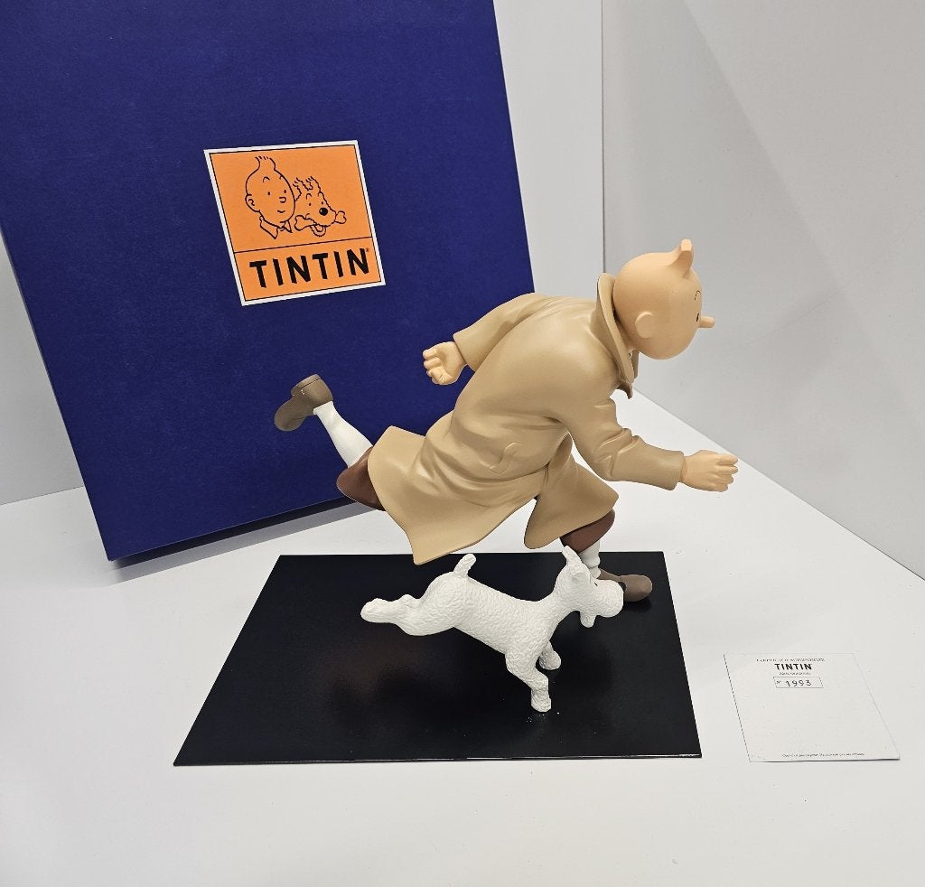 Tintin et Milou running - 1998 - Hergé - L'Ile noire, Enlèvement, Comme neuf