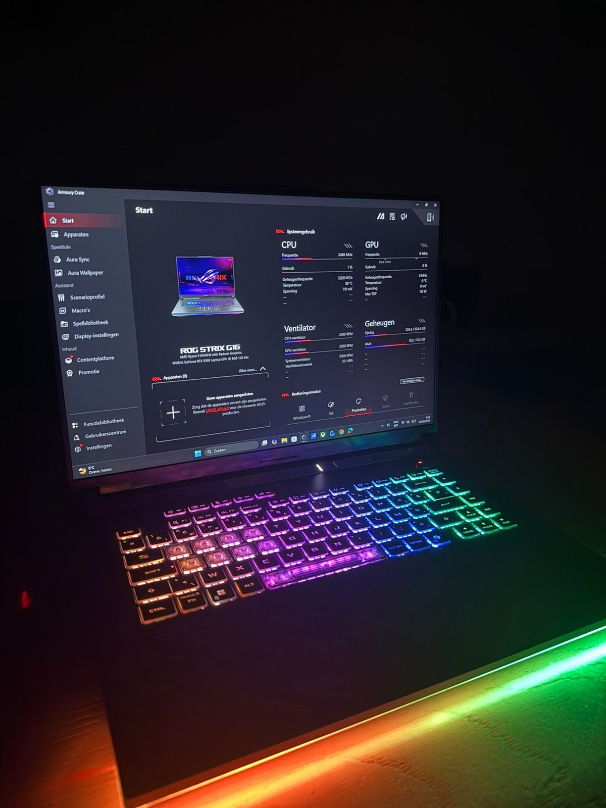 ASUS ROG G16 | RTX 5060 | Ryzen 9 | 1 TB | Nieuw, Ophalen, Met videokaart, Zo goed als nieuw, Gaming