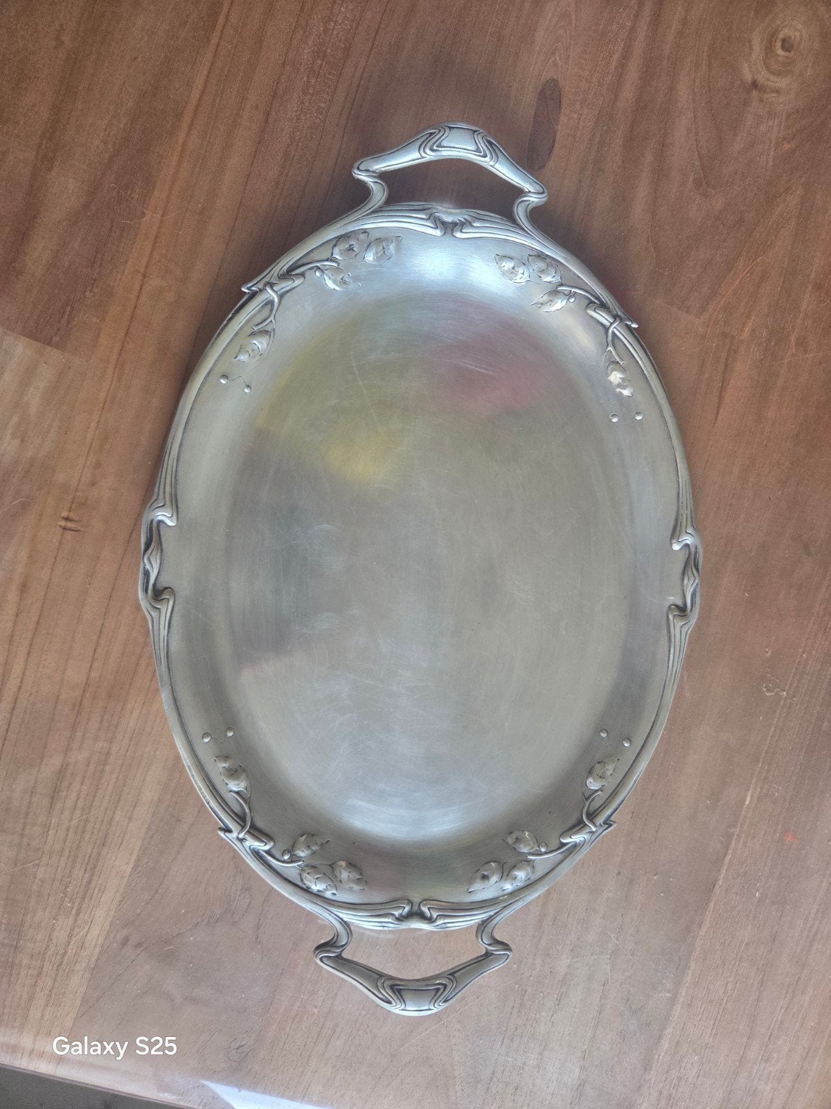 Dienblad van 800/1000 sterling zilver, Ophalen, Ovaal