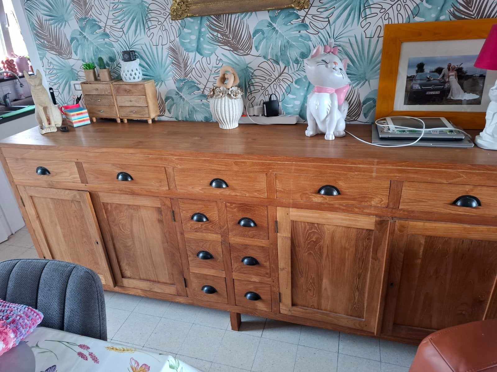 Teak dressoir, Huis en Inrichting, Kasten | Dressoirs, Ophalen