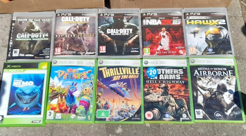 Ps3 en xbox spelletjes, Ophalen, Gebruikt