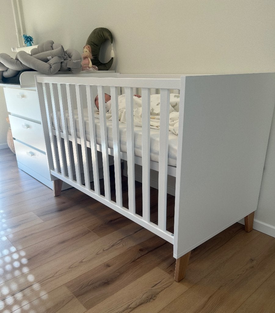 lit bébé, Enlèvement, Réglable, Blanc, 190 cm ou moins