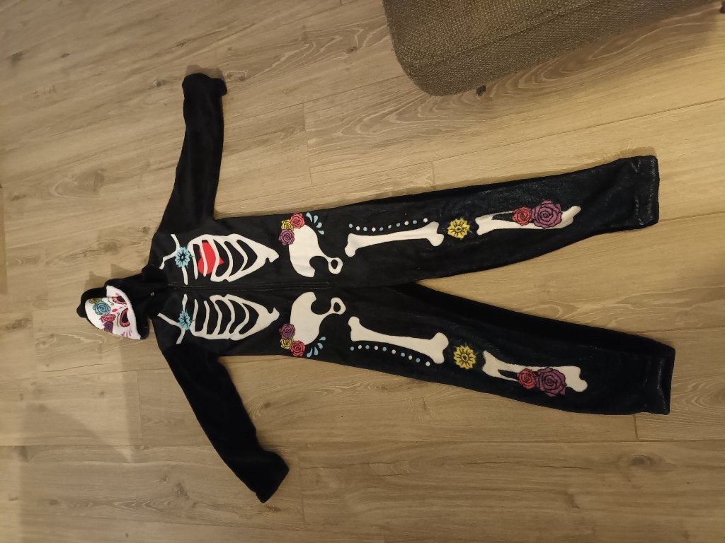 Halloween Skelet pakje maat 140, Ophalen of Verzenden, Gebruikt, 134 t/m 140, Jongen of Meisje