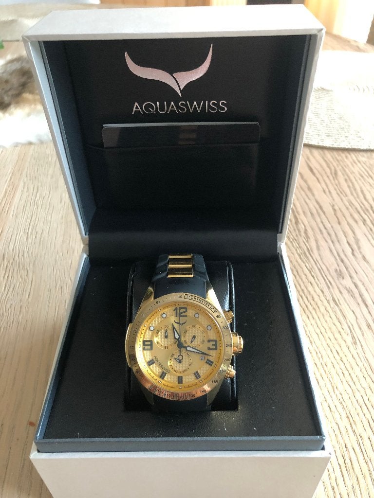 Heren Horloge Aquaswiss, Staal, Polshorloge, Nieuw, Kunststof