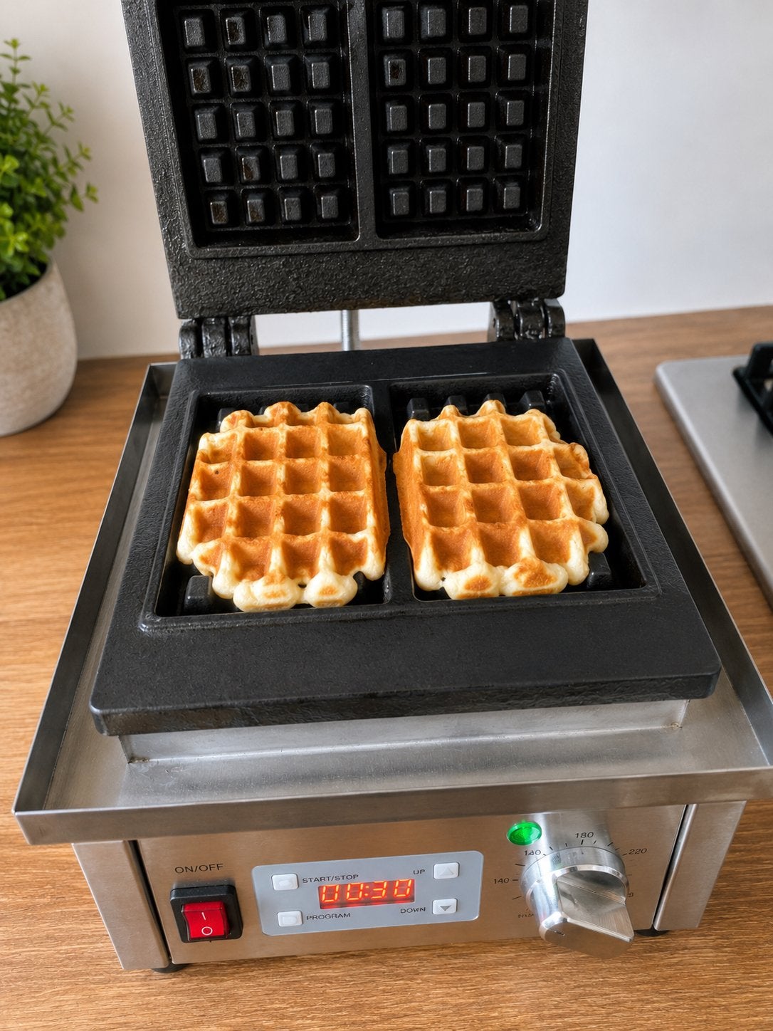 Gaufrier professionnel Buffalo DB170 – Très peu utilisé, Enlèvement