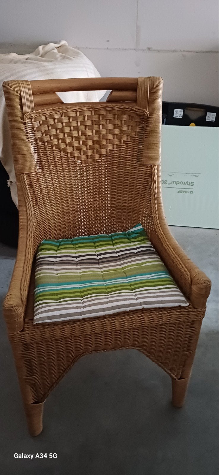 rieten stoel, Tuin en Terras, Ophalen