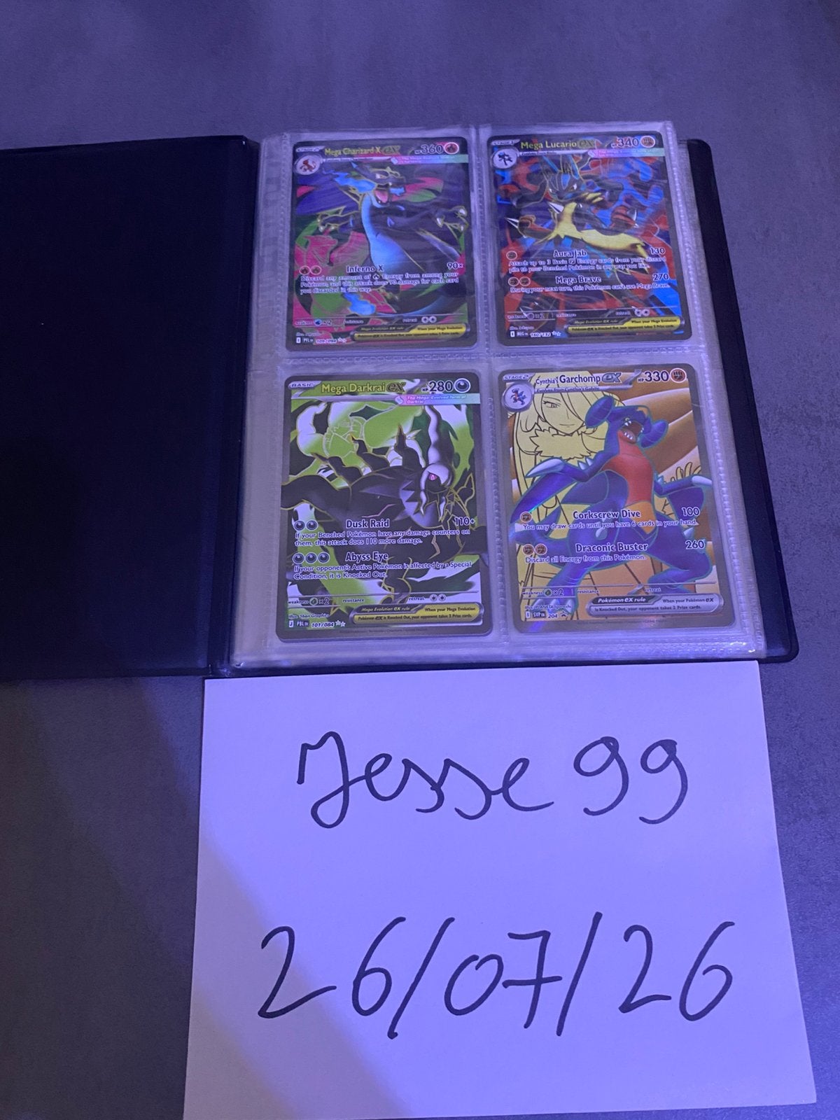 Pokemon mine binder met ultra rare’s, Ophalen of Verzenden, Zo goed als nieuw, Meerdere kaarten, Foil