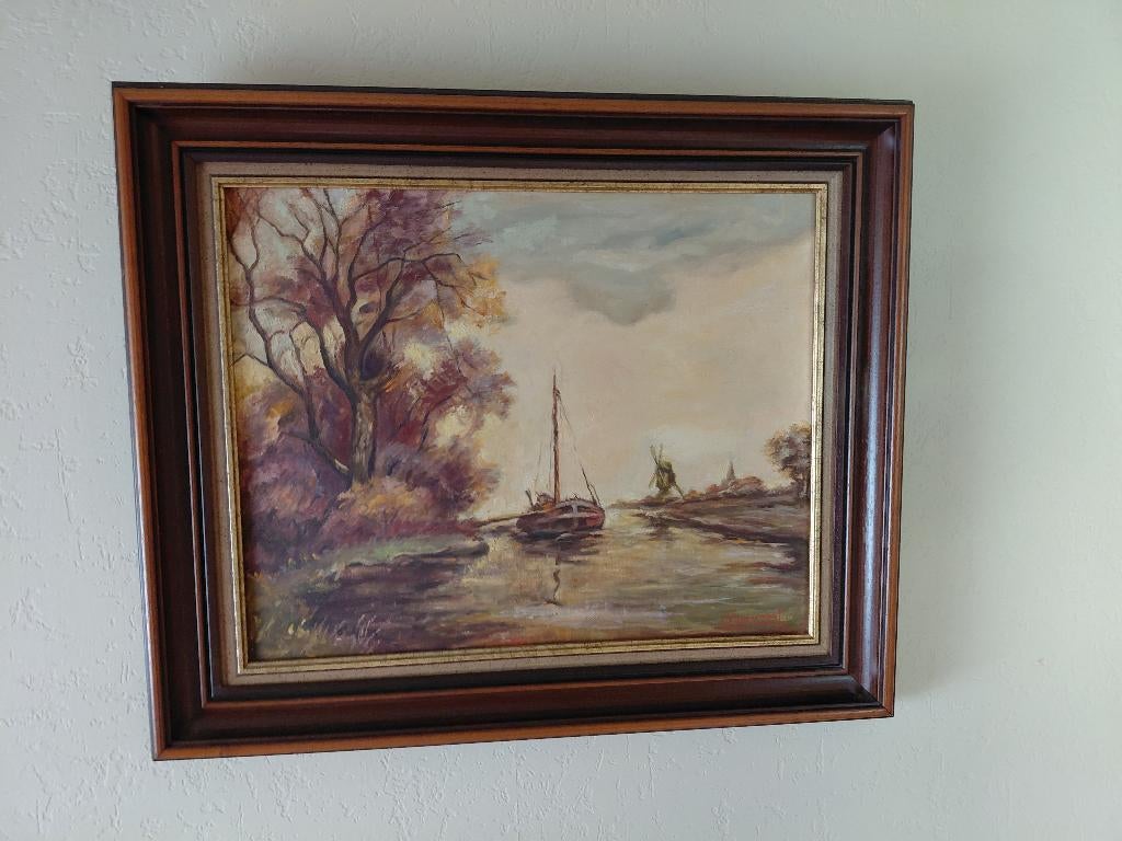 SCHILDERIJ K.V.HAVERMAET, Antiek en Kunst, Kunst | Schilderijen | Klassiek, Ophalen