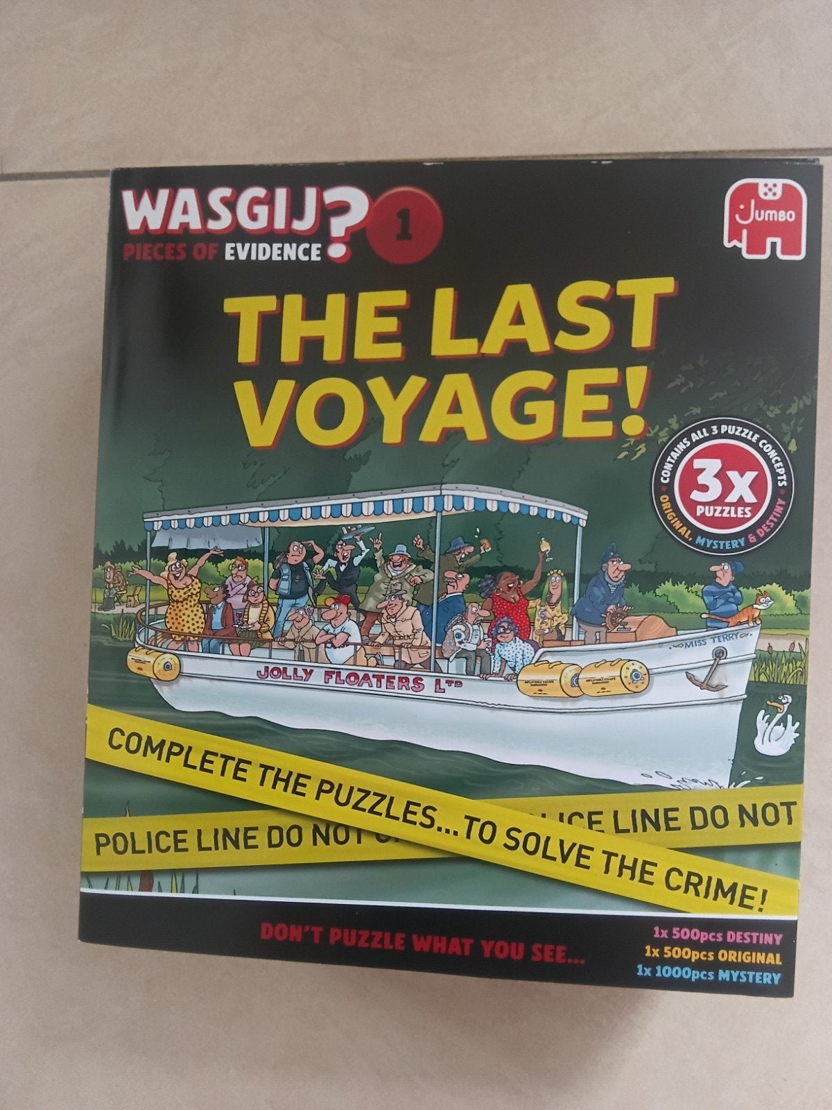 puzzel Wasgij pieces of evidence 1 The last voyage, Ophalen of Verzenden, Zo goed als nieuw