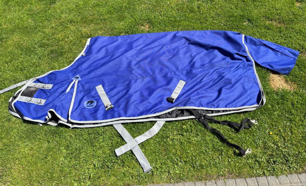Paardendeken MASTER Outdoor 1200D 0g Cobalt - 145/195 Blue, Gebruikt, Overige merken, 0 g, Kruissingels