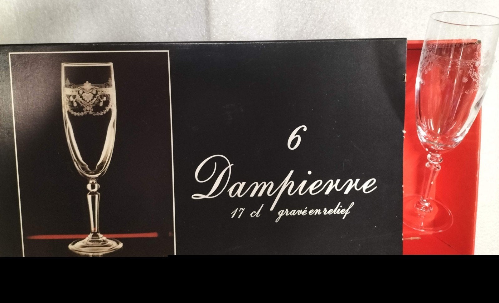 champagne glazen cristal d'arques, Enlèvement, Neuf, Cristal, Verre ou Verres