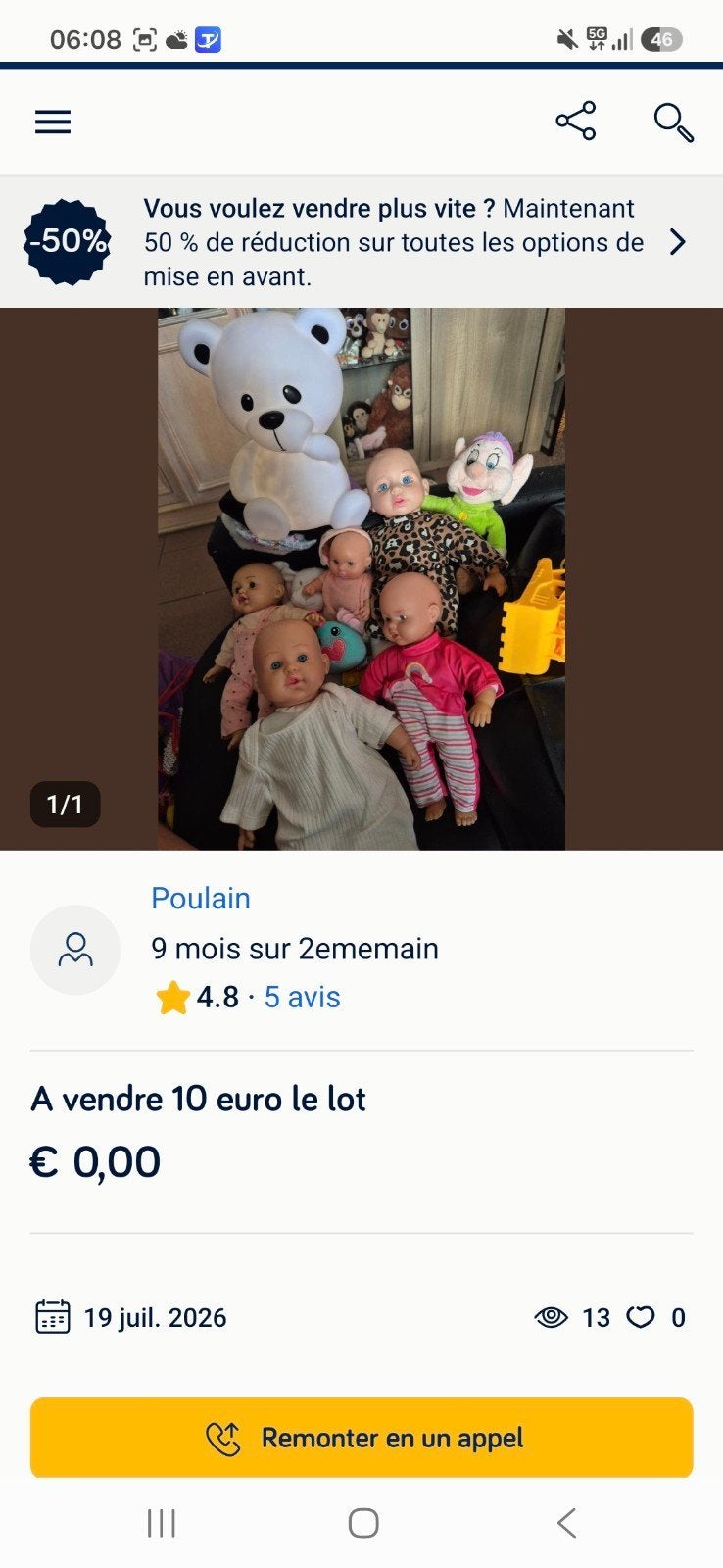A vendre 10euro le lot