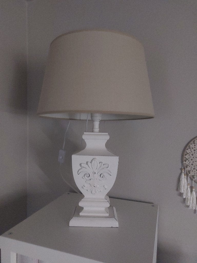 Petite lampe dur pied, Maison & Meubles, Avec abat-jour, Bois, 55 cm, Comme neuf