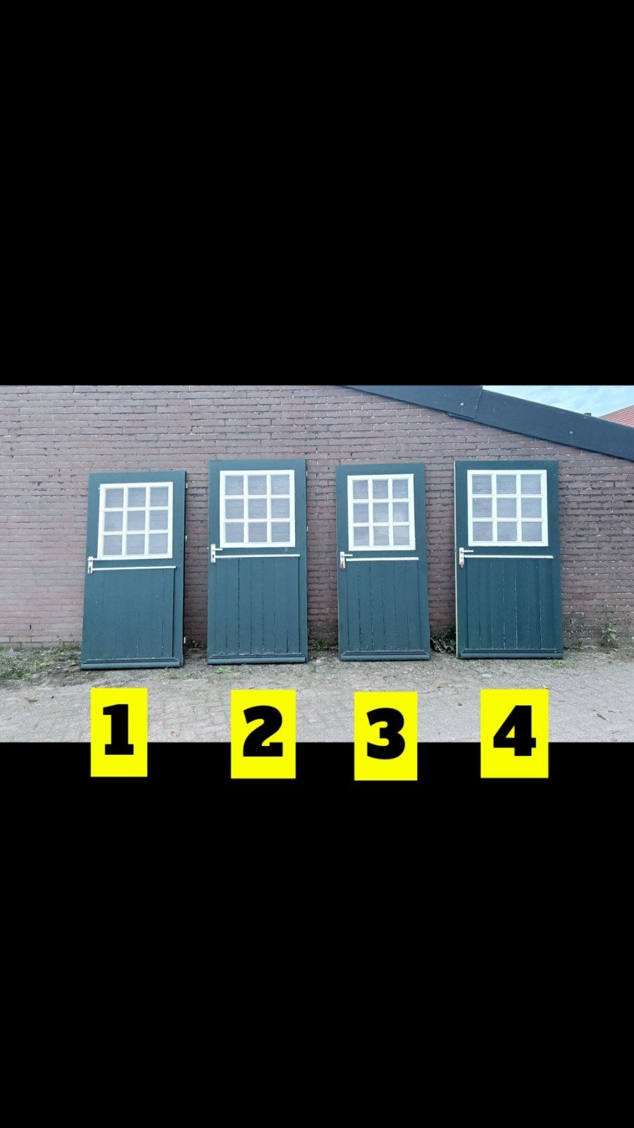 Hardhouten boerderij deuren., Doe-het-zelf en Bouw, Ophalen, Gebruikt, 80 tot 100 cm, Minder dan 200 cm
