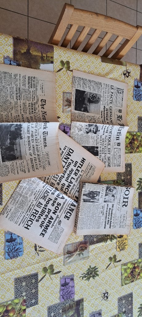 Logboeken uit de Tweede Wereldoorlog, Ophalen, 1940 tot 1960, Krant