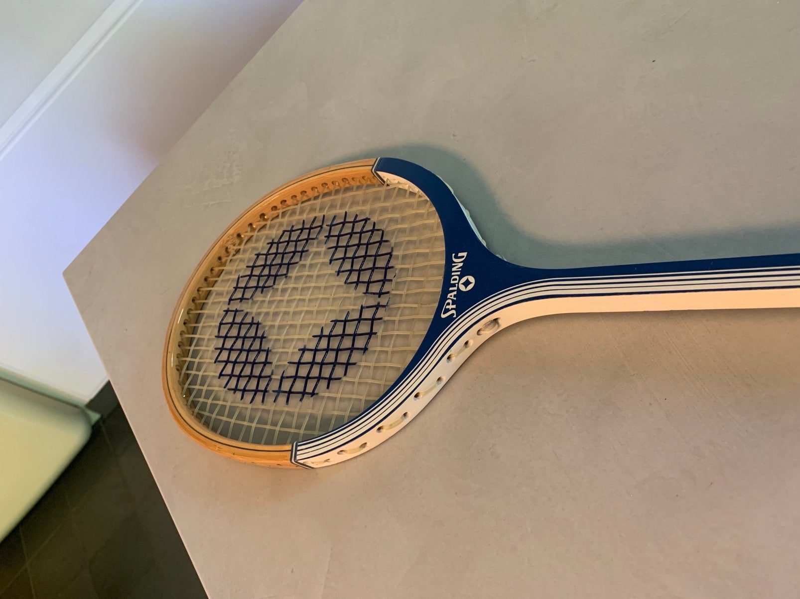 Nouvelle raquette vintage en bois Spalding Squash Power, Enlèvement ou Envoi, Comme neuf, Raquette