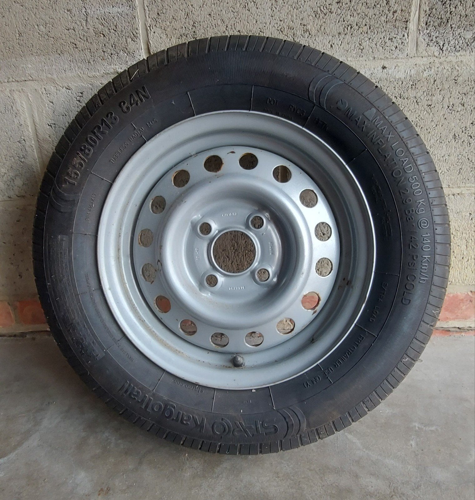 Roue remorque 155 80 r13, Ophalen