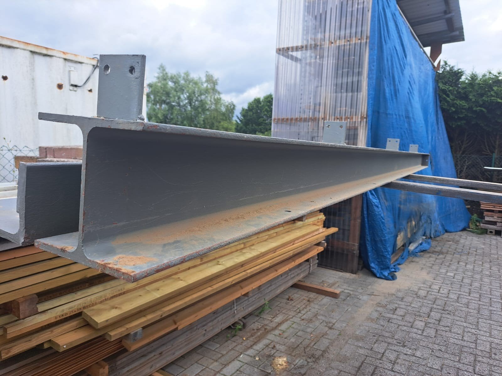 Poutrel 4.50m op 16 op 16, Enlèvement, Neuf, Fer
